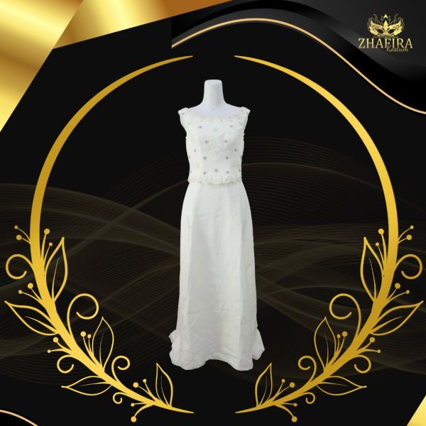 GAUN PUTIH ELEGANT