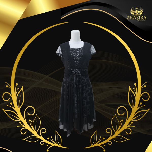 GAUN HITAM ELEGAN