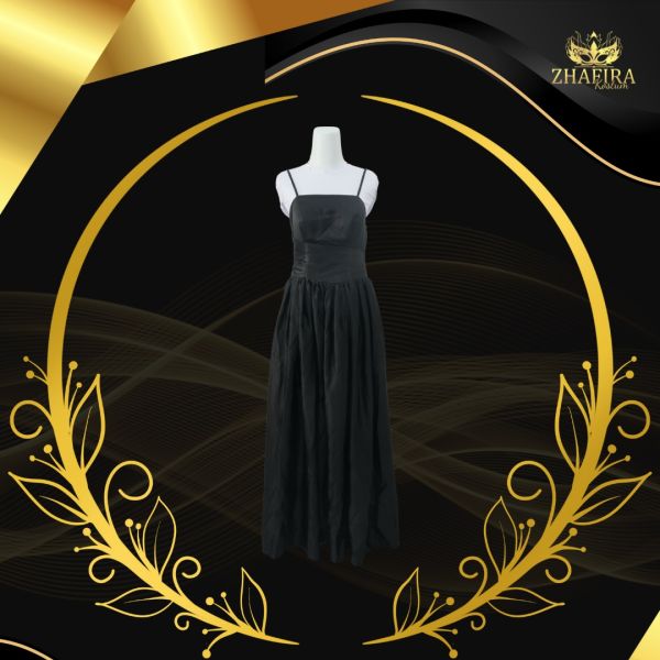 GAUN HITAM SIMPLE ELEGAN