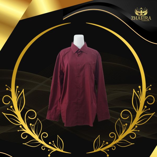 KEMEJA MAROON DEWASA