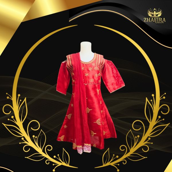 DRESS INDIA MERAH GOLD