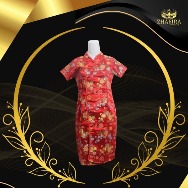 DRESS CONGSAM BUNGA DEWASA
