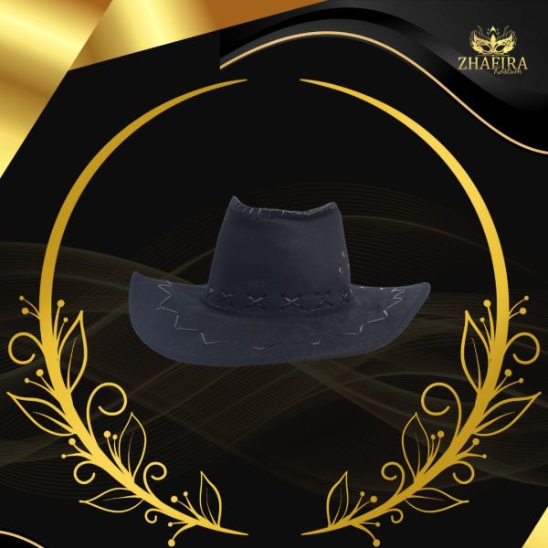 TOPI COBOY HITAM