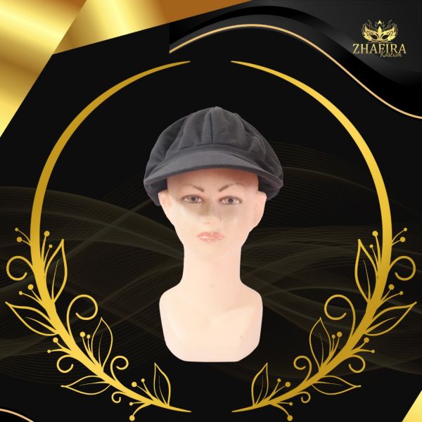 TOPI DETEKTIF (NEWSBOY) HITAM/ CREAM/ MERAH/ ABU