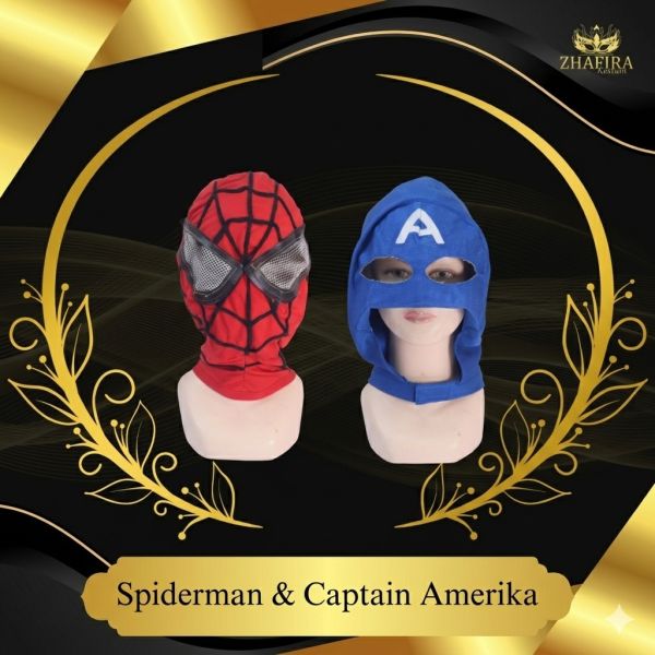 TOPENG AVENGERS SPIDERMAN DAN CAPTAIN AMERIKA