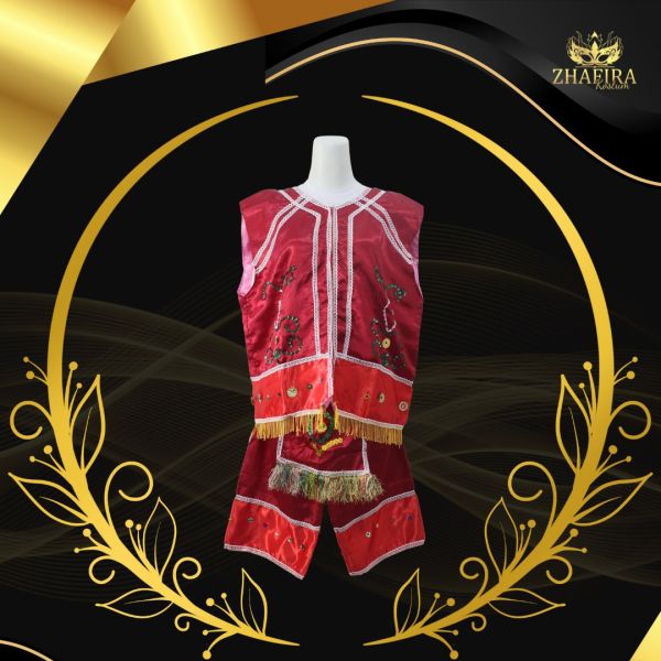 BAJU ADAT DAYAK LAKI LAKI