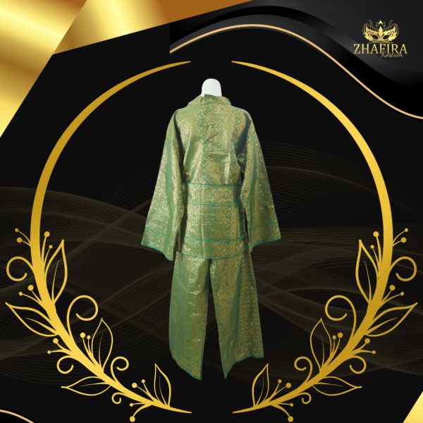 BAJU ADAT MELAYU LAKI LAKI HIJAU