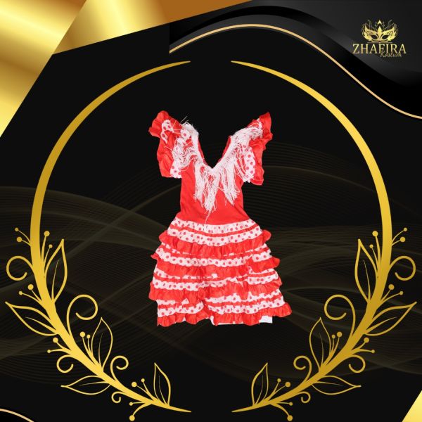 DRESS POLKADOT MERAH ANAK
