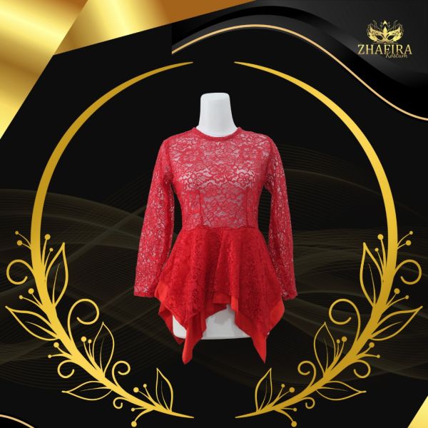 KEBAYA BROKAT MERAH S
