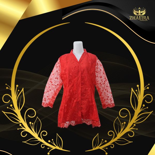 KEBAYA BROKAT MERAH