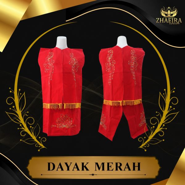 BAJU DAYAK MERAH