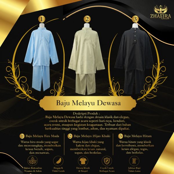 BAJU MELAYU DEWASA