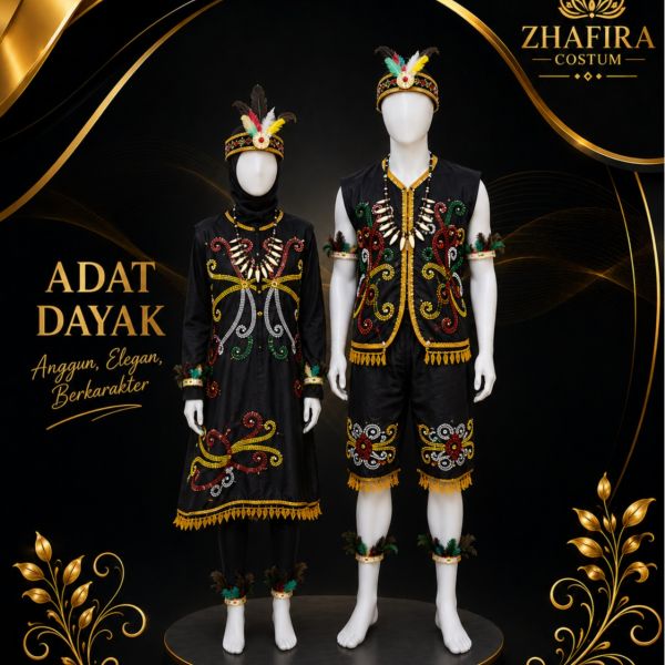 SET BAJU ADAT DAYAK WANITA